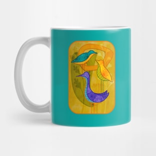 BIRDFLOWER Squawk Three Times Mug